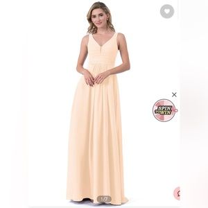 Azazie Anez Pearl Pink Dress